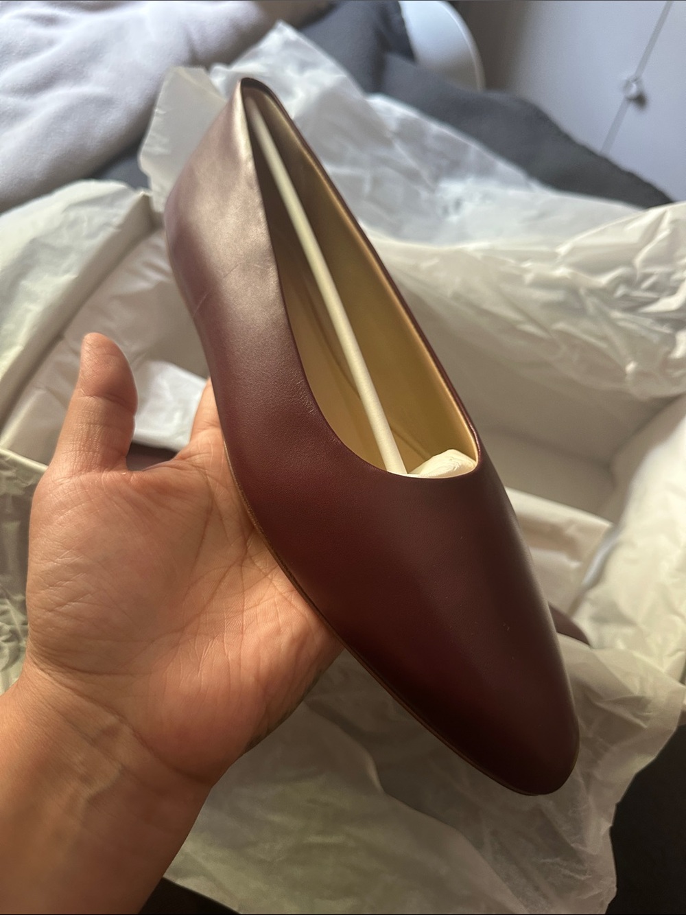 GABRIELA HEARST | Andre Ballerina Flat Shoe Leather - Picture 8 of 10